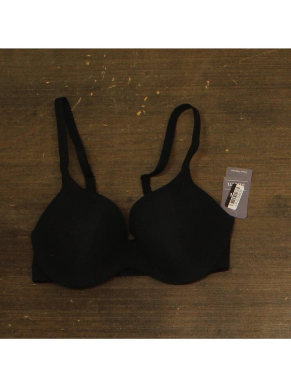 Auden Womens Luxe Stretch Comfort Wire Demi Bra 94266721 Black 34C